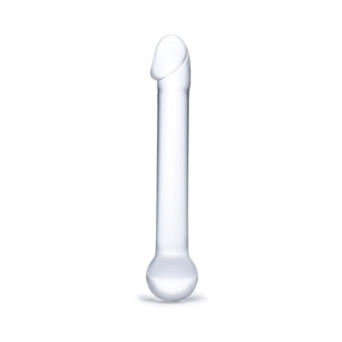 Glas 7 inches Realistic Head Glass Dildo Clear | cutebutkinky.com