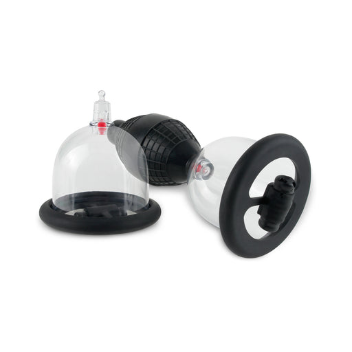 Fetish Fantasy Vibrating Nipple Pleasure Cups Black | cutebutkinky.com