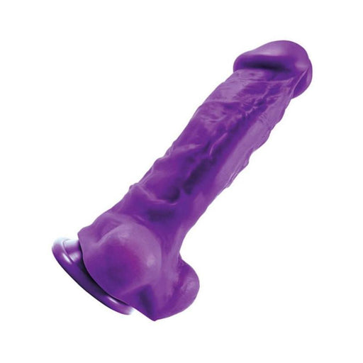 Colours Pleasures Thick 8 inches Purple Dildo | cutebutkinky.com