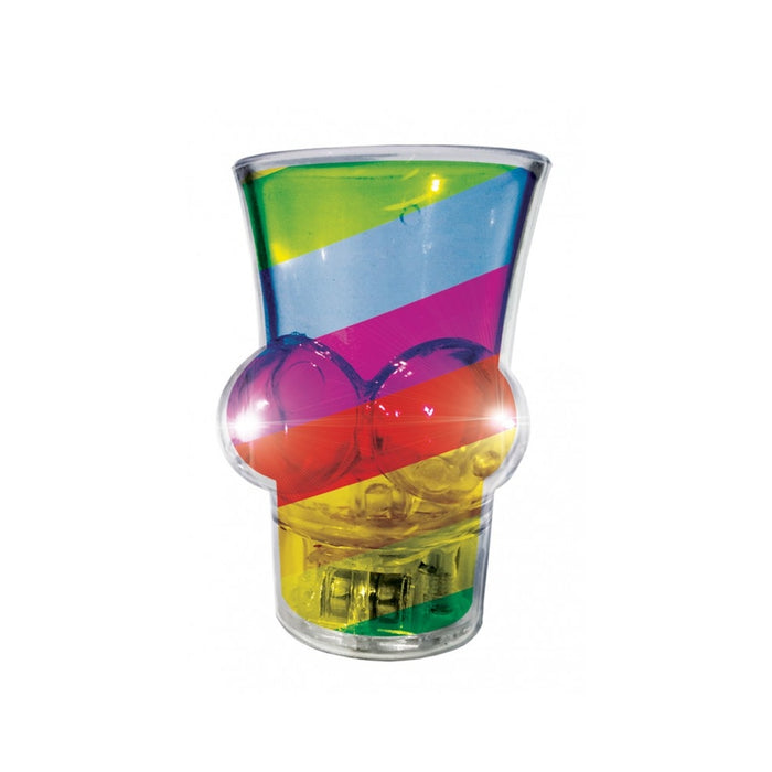 Light Up Rainbow Boobie Shot Glass | cutebutkinky.com