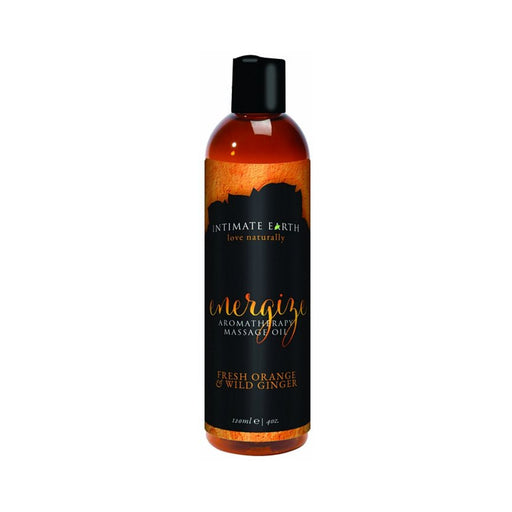 Intimate Earth Energize Massage Oil 4oz | cutebutkinky.com