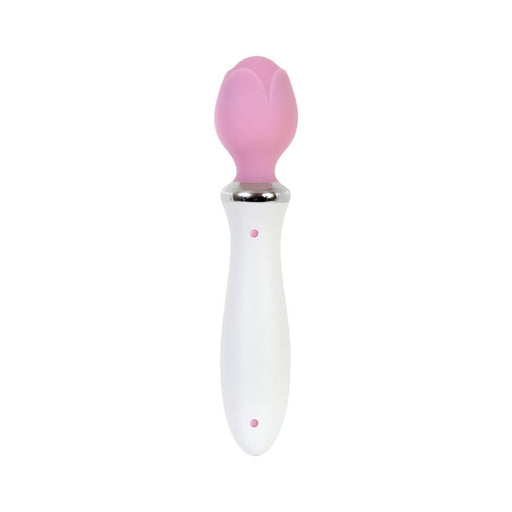 Luminous Rose Rechargeable Wand Massager Pink | cutebutkinky.com