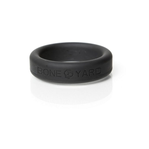 Boneyard Silicone Ring 1.4 inches Black | cutebutkinky.com
