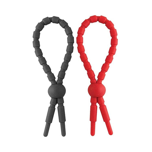 Ram Ultra Clinchers Cock Ties 2 Pack Red, Black | cutebutkinky.com