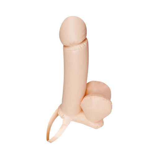 Get It On! Inflatable Strap-on 21' Penis-flesh | cutebutkinky.com