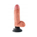 King Cock 7 inches Vibrating Cock with Balls Beige | cutebutkinky.com