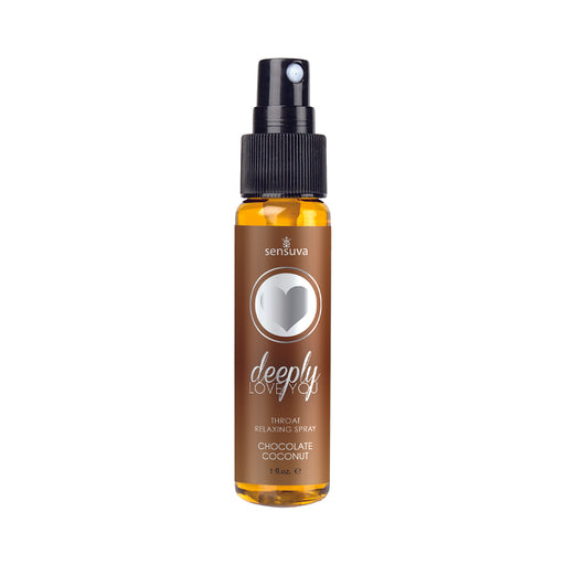 Deeply Love You Chocolate Coconut Throat Relaxing Spray 1oz Bottle | cutebutkinky.com