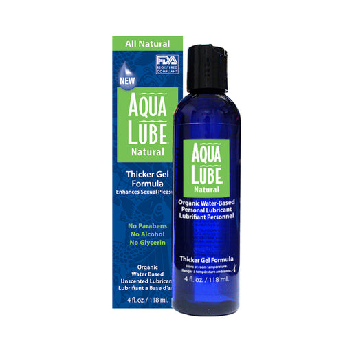 Aqua Lube Natural Gel 4 fluid ounces | cutebutkinky.com