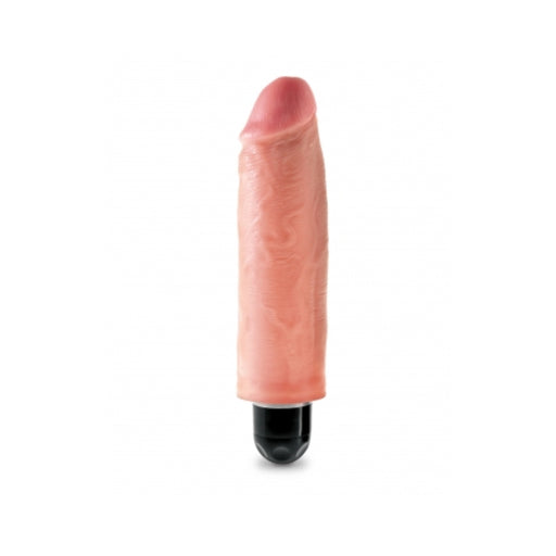 King Cock 6 inches Vibrating Stiffy Beige | cutebutkinky.com