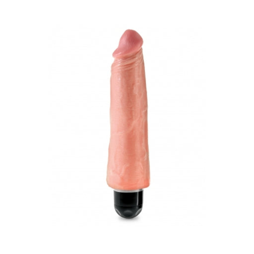 King Cock 8 inches Vibrating Stiffy Beige | cutebutkinky.com
