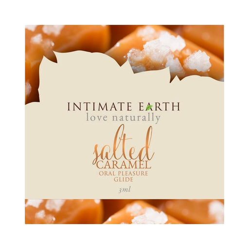 Intimate Earth Salted Caramel Flavored Glide Foil .10oz | cutebutkinky.com