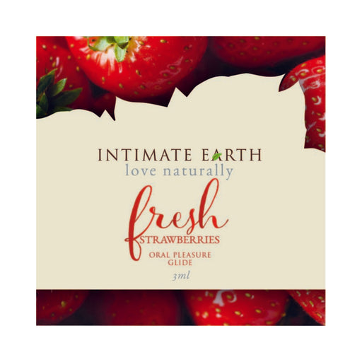 Intimate Earth Fresh Strawberry 3ml Foil | cutebutkinky.com