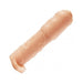 Natural Realskin Uncircumcised Xtender Vibrating Beige | cutebutkinky.com