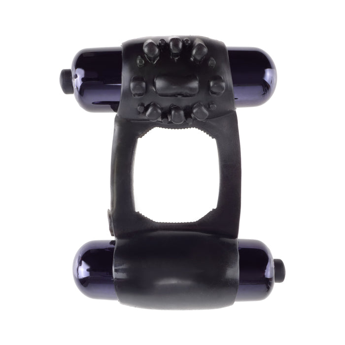 Fantasy C-Ringz Duo Vibrating Super Ring Black | cutebutkinky.com