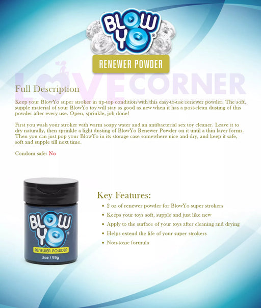 Blowyo Renewer Powder 2 ounces | cutebutkinky.com