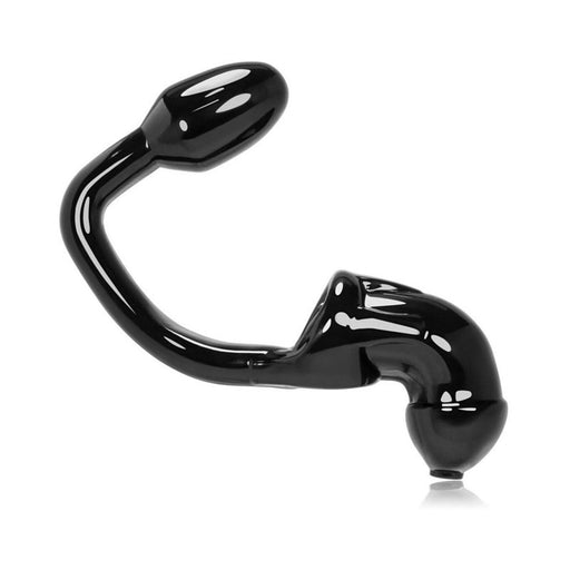 Oxballs Tailpipe, Chastity Cock-lock And Attacehd Buttplug, Black | cutebutkinky.com