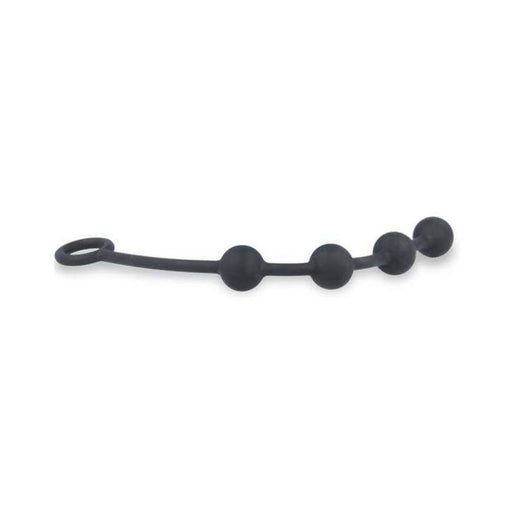 Nexus Excite Silicone Anal Beads - Black | cutebutkinky.com