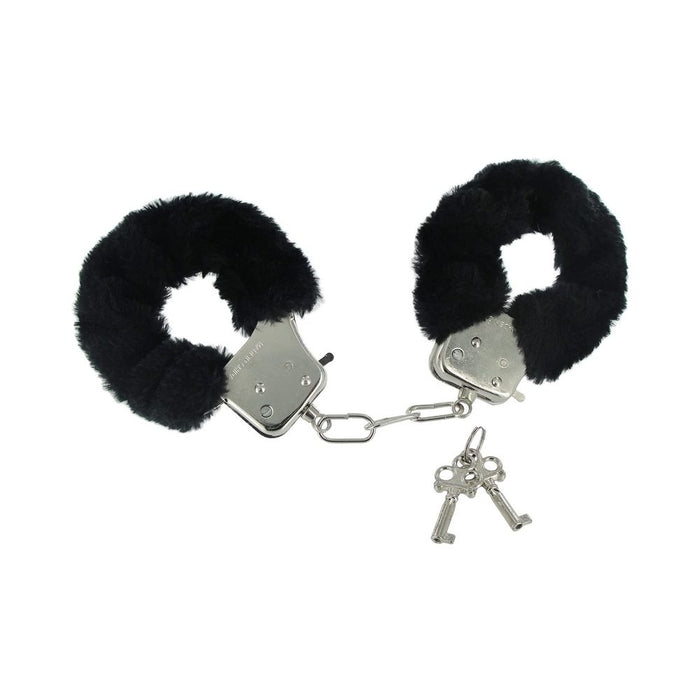 Frisky Caught In Candy Black Furry Cuffs | cutebutkinky.com