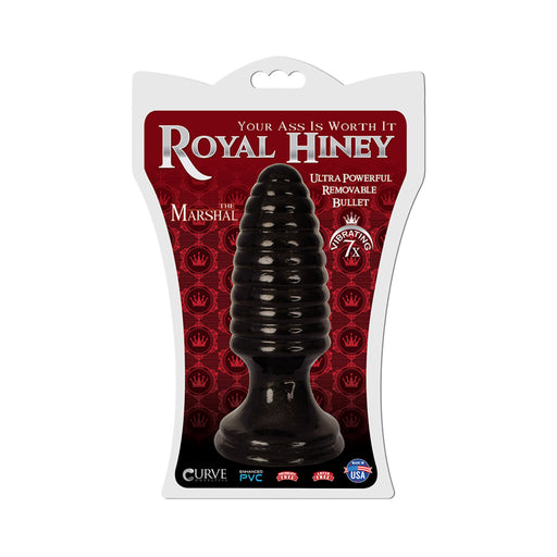 Royal Hiney Red The Marshal Black Butt Plug | cutebutkinky.com
