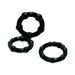 Shibari Triton Enhancement Pleasure Rings With Knubbs 3pk Black | cutebutkinky.com