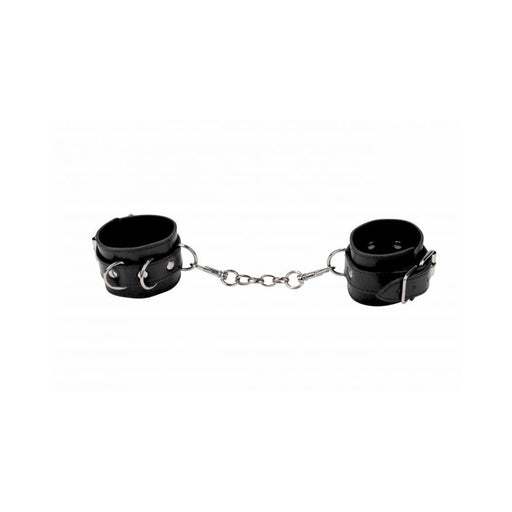 Ouch! Leather Cuffs - Black | cutebutkinky.com