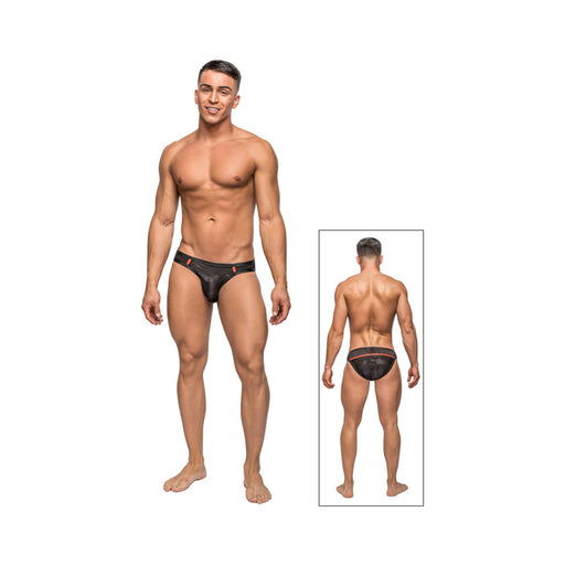 Male Power Camo Sport Net Sport Bikini Black Med | cutebutkinky.com