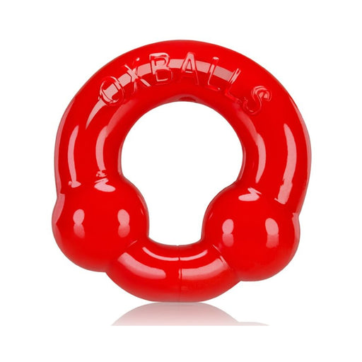 Oxballs 2-pack Cockring, Steel & Red | cutebutkinky.com