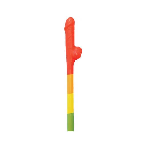 Rainbow Pecker Straws 10pk | cutebutkinky.com