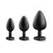 Bling Plugs Training Kit Black with Gem End | cutebutkinky.com