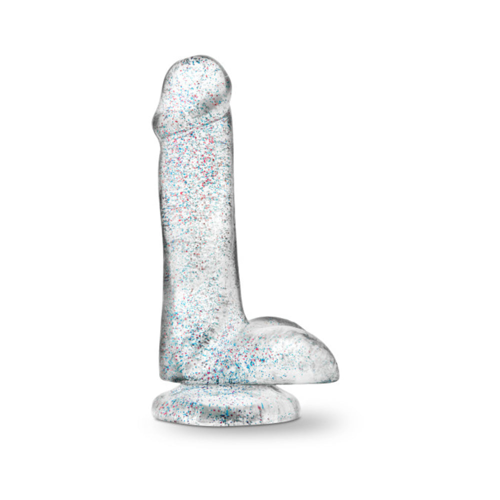 Naturally Yours - 6" Glitter Cock - Sparkling Clear | cutebutkinky.com