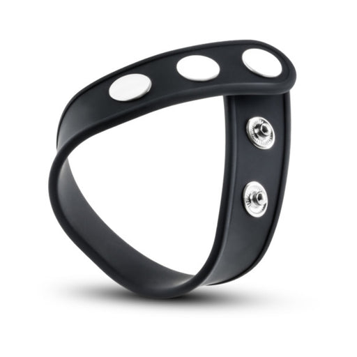 Performance - Vs5 - Silicone 3-snap Cock Strap - Black | cutebutkinky.com