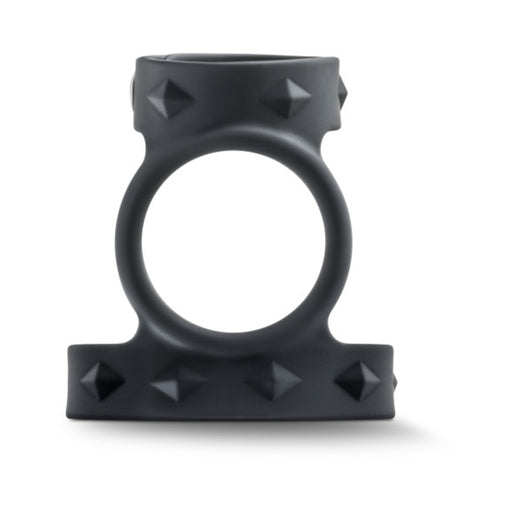 Performance - Vs8 - Silicone Double Cock & Ball Strap - Black | cutebutkinky.com