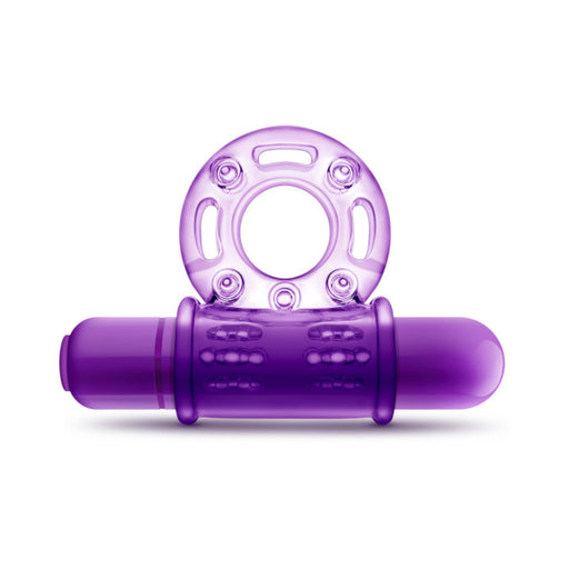 Play With Me - Couples Play - Vibrating Cockring - Purple | cutebutkinky.com