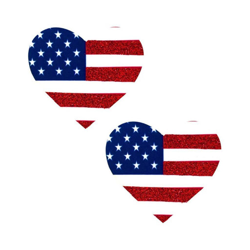 Neva Nude Pasty Hearts U.S Flag | cutebutkinky.com
