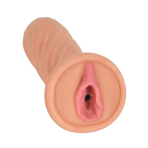Mistress Bioskin Vibrating Stroker With Pubic Bone 1 Speed Bullet Shay Vanilla | cutebutkinky.com
