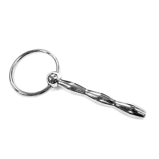 Rouge Stainless Steel Ribbed Urethral Probe | cutebutkinky.com