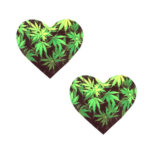 Neva Nude Pasty Heart Weed Leaf | cutebutkinky.com