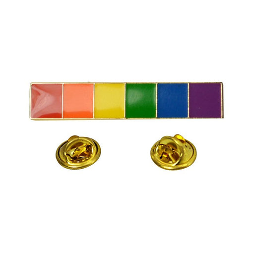 Gaysentials Lapel Pin - Rainbow Bar | cutebutkinky.com
