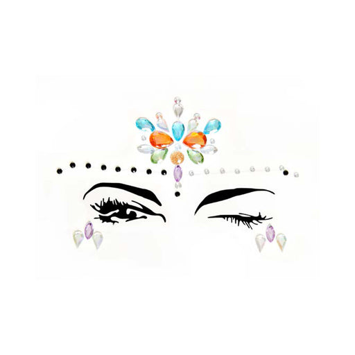 Calypso Adhesive Face Jewels Sticker (6pk) | cutebutkinky.com