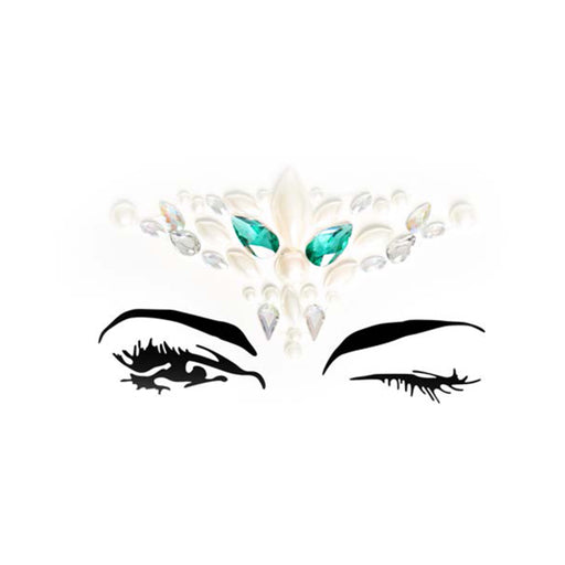 Sirene Adhesive Face Jewels Sticker (6pk) | cutebutkinky.com