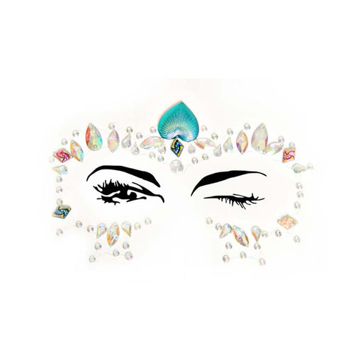 Ariel Adhesive Face Jewels Sticker (6pk) | cutebutkinky.com