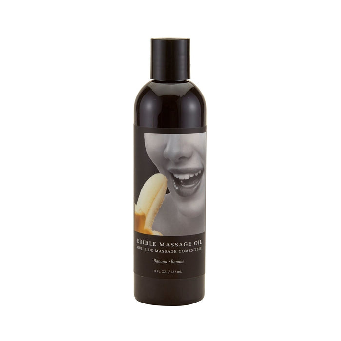 Earthly Body Edible Massage Oil Banana 8oz | cutebutkinky.com
