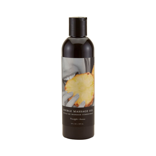 Earthly Body Edible Massage Oil Pineapple 8oz | cutebutkinky.com