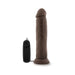 Dr. Skin - Dr. Throb - 9.5in Vibrating Realistic Cock With Suction Cup - Chocolate | cutebutkinky.com