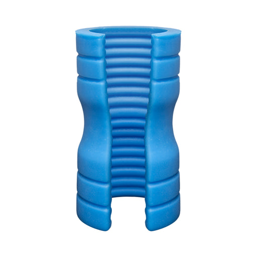 Optimale Truskyn Silicone Stroker Ribbed Blue | cutebutkinky.com