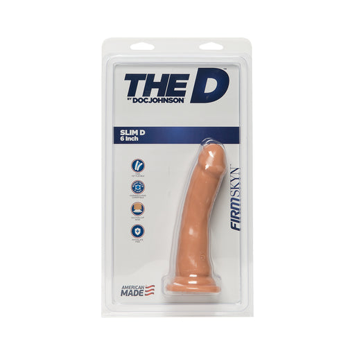 The D Slim 6in Without Balls Firmskyn Vanilla | cutebutkinky.com