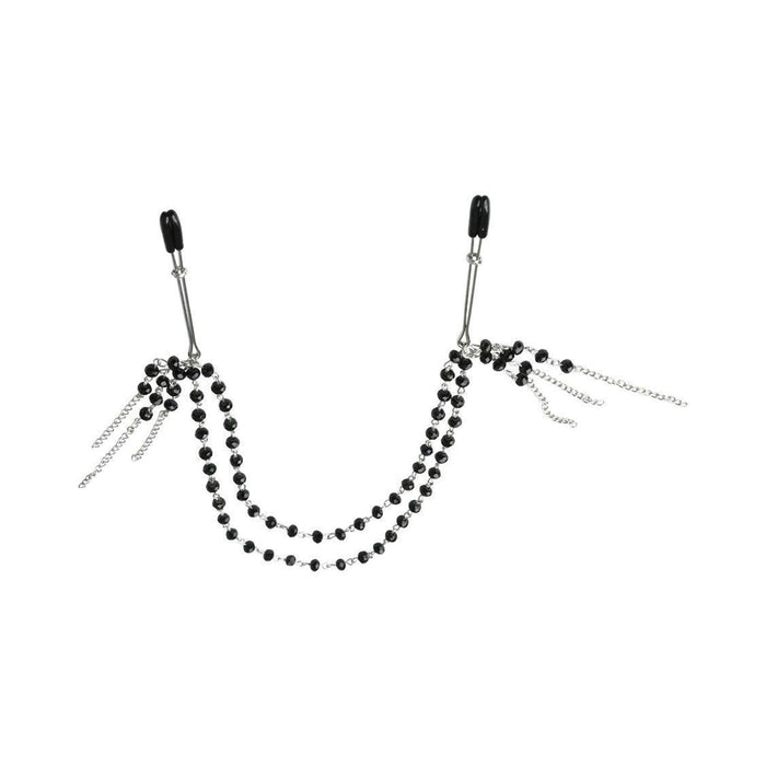 Sincerely, Ss Black Jeweled Nipple Clips | cutebutkinky.com
