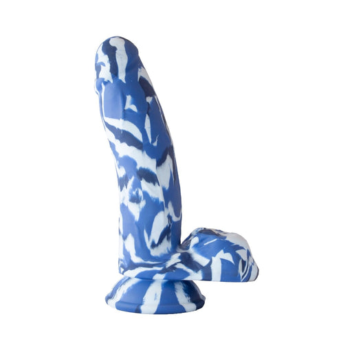 Major Dick Commando Dong 7.25 inches Blue Camo | cutebutkinky.com
