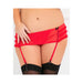 Crotchless Garter Thong Red 3x/4x | cutebutkinky.com
