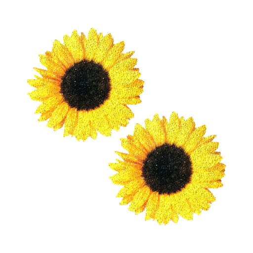 Neva Nude Pasties Seductive Sunflower Glitter Velvet | cutebutkinky.com